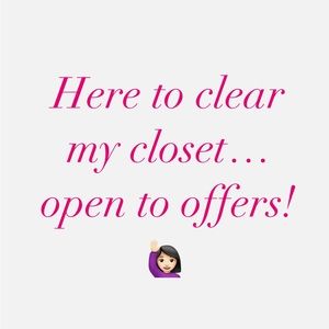 Looking to clear new and/or excellent used condition goods out of my closet.